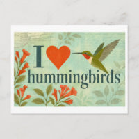 "Ich [Herz] Kolibris"