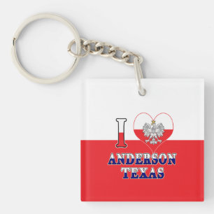 Ich Herz Liebe Anderson Texas Schlüsselanhänger