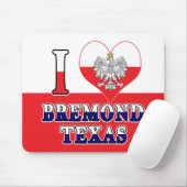 Ich Herz Liebe Bremond Texas Mousepad (Mit Mouse)