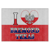 Ich Herz Liebe Bremond Texas Schneidebrett (Vorderseite)
