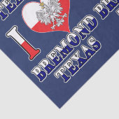 Ich Herz Liebe Bremond Texas Seidenpapier (Detail)