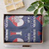 Ich Herz Liebe Bremond Texas Seidenpapier (Geschenk)