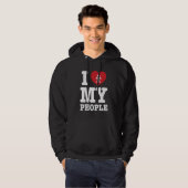 Ich Herz (Liebe) Erawan My Lao People Hoodie (Vorne ganz)