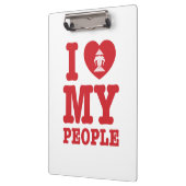 Ich Herz (Liebe) Erawan My Lao People Klemmbrett (Links)