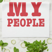 Ich Herz (Liebe) Erawan My Lao People Küchentuch (Gefaltet)