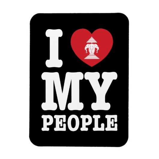 Ich Herz (Liebe) Erawan My Lao People Magnet (Vertikal)