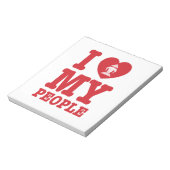 Ich Herz (Liebe) Erawan My Lao People Notizblock (Rotiert)