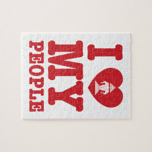 Ich Herz (Liebe) Erawan My Lao People Puzzle