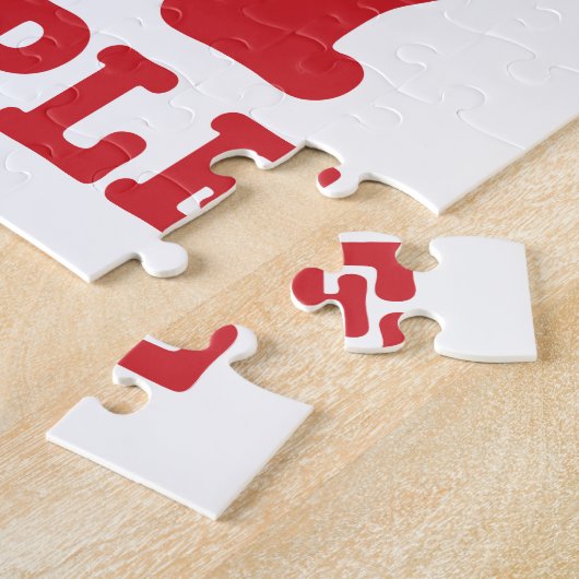 Ich Herz (Liebe) Erawan My Lao People Puzzle (Seite)