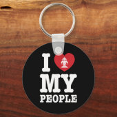 Ich Herz (Liebe) Erawan My Lao People Schlüsselanhänger (Vorderseite)