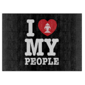 Ich Herz (Liebe) Erawan My Lao People Schneidebrett (Vorderseite)