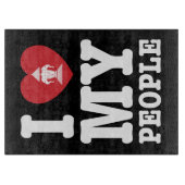 Ich Herz (Liebe) Erawan My Lao People Schneidebrett (Vorderseite)