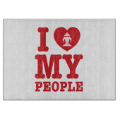 Ich Herz (Liebe) Erawan My Lao People Schneidebrett (Vorderseite)