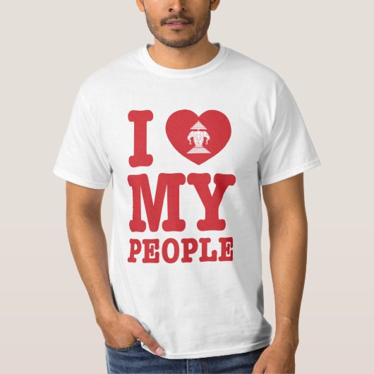 Ich Herz (Liebe) Erawan My Lao People T-Shirt (Vorderseite)