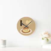 Ich Herz (Liebe) Flan! Runde Wanduhr (Zuhause)