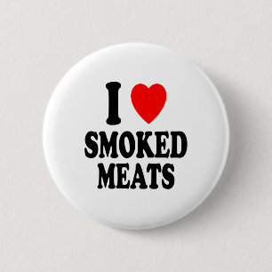 Ich Herz (Liebe) Geräucherte Fleisch Grillen Outdo Button