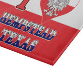 Ich Herz Liebe Hempstead Texas Schneidebrett (Ecke)