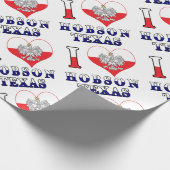 Ich Herz Liebe Hobson Texas Geschenkpapier (Ecke)