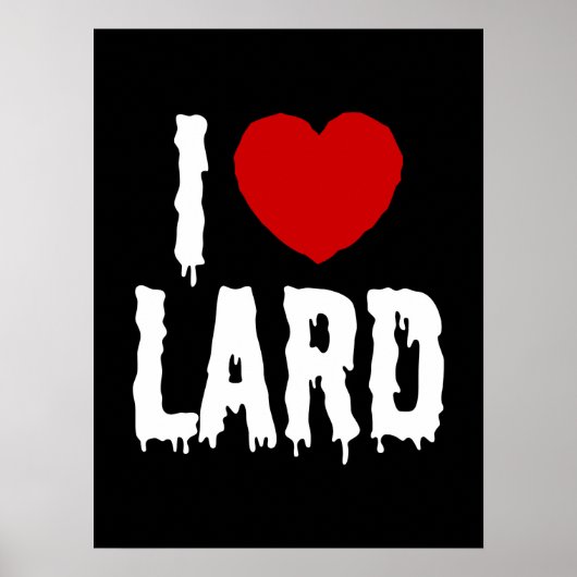 ICH HERZ [LIEBE] LARD POSTER (Vorne)