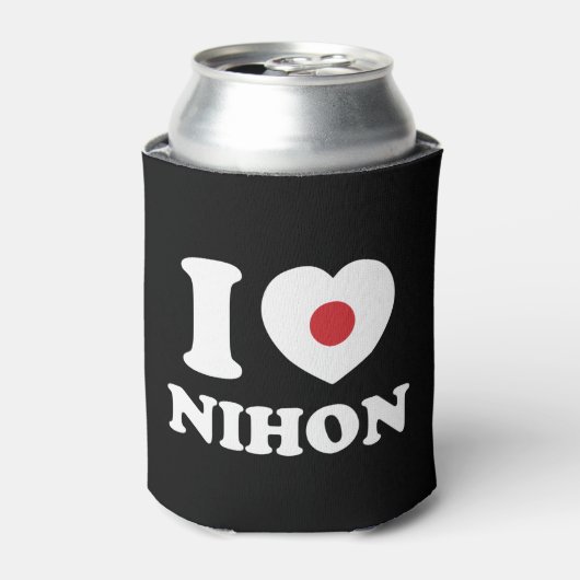ICH HERZ [LIEBE] NIHON CAN COOLER DOSENKÜHLER (Kanne Vorderseite)