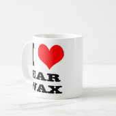 ICH HERZ (LIEBE) OHRENWACHE KAFFEETASSE (Vorderseite Links)