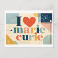 "Ich [Herz] Marie Curie"