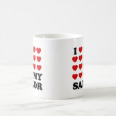 Ich (Herz) mein Seeleute Kaffeetasse (Mittel)