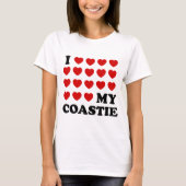 Ich (Herz) meine Coastie T-Shirt (Vorderseite)