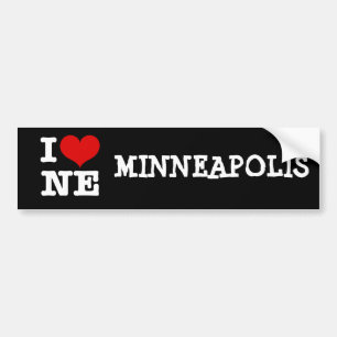 Ich Herz Nordost-Minneapolis! Autoaufkleber
