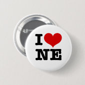 Ich Herz Nordost-Minneapolis! Button (Vorne & Hinten)