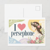 "Ich [Herz] Persephone" Postkarte (Vorne/Hinten)