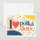 "Ich [Herz] Punkte" Postkarte (Vorne/Hinten)