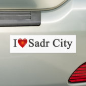 "Ich Herz-Sadr City" Autoaufkleber (Auf Auto)