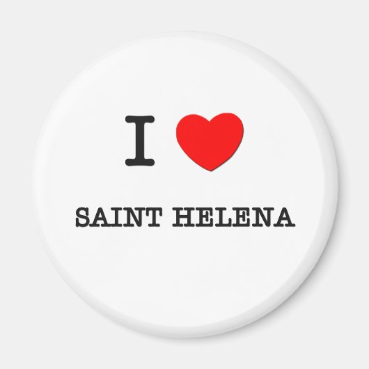 ICH HERZ SAINT HELENA MAGNET (Vorne)