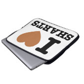Ich Herz Sharts Funny Icon Grafik Laptopschutzhülle (Vorne Knopf)