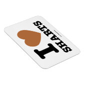 Ich Herz Sharts Funny Icon Grafik Magnet (Rechte Seite)