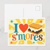 "Ich [Herz] S'mores" Postkarte (Vorne/Hinten)