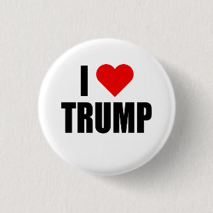 "ICH HERZ-TRUMPF " BUTTON