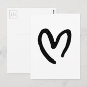 Ich Herzen dich Postkarte (Vorne/Hinten)