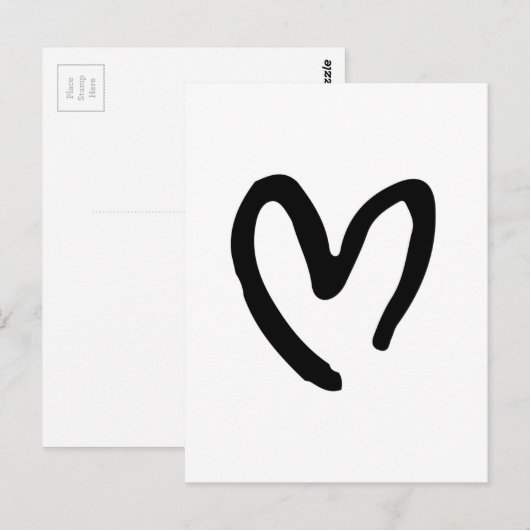 Ich Herzen dich Postkarte (Vorne/Hinten)