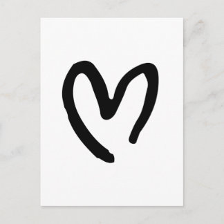 Ich Herzen dich Postkarte