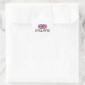 ICH HERZLICH ENGLAND RUNDER AUFKLEBER (Tasche)