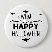Ich Hexe dir ein glückliches Halloween Button (Vorderseite)