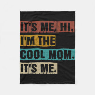 Ich Hi bin die Coole Mama, die ich lustige Retro-M Fleecedecke