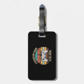 Ich hielt mein Spiel an, hier zu sein Gepäckanhänger (Rückseite vertikal)