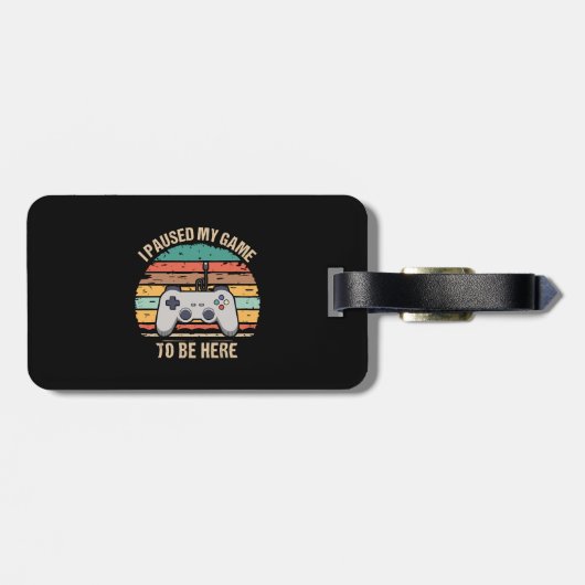 Ich hielt mein Spiel an, hier zu sein Gepäckanhänger (Rückseite horizontal)