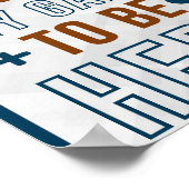 Ich hielt mein Spiel an, hier zu sein Poster (Ecke)