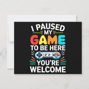 Ich hielt mein Spiel an, um hier Shirt Männer Frau