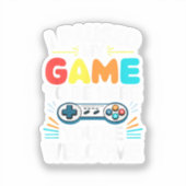 Ich hielt mein Spiel an, um hier Shirt Männer Frau Aufkleber (Vorderseite)