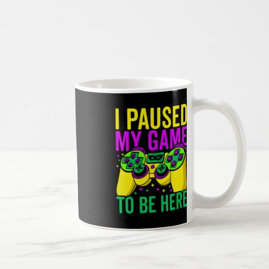 Ich hielt mein Spiel an, um hier Video Game Beads  Kaffeetasse (Rechts)